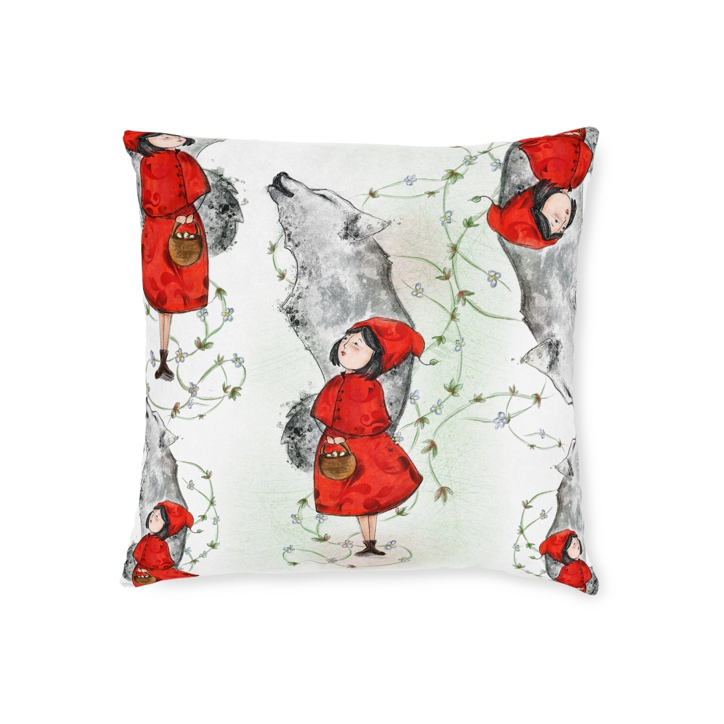 Art Square Pillow 'Little Red Riding Hood'