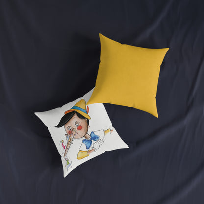 Art Square Pillow 'Pinocchio'