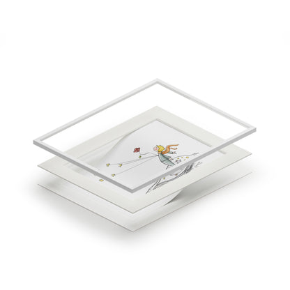 'The Little Prince' Fine Art Print (Passepartout Paper Frame)