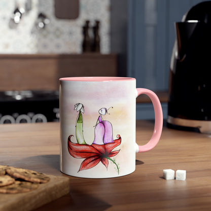 Two-Tone Coffee Mugs, 11oz