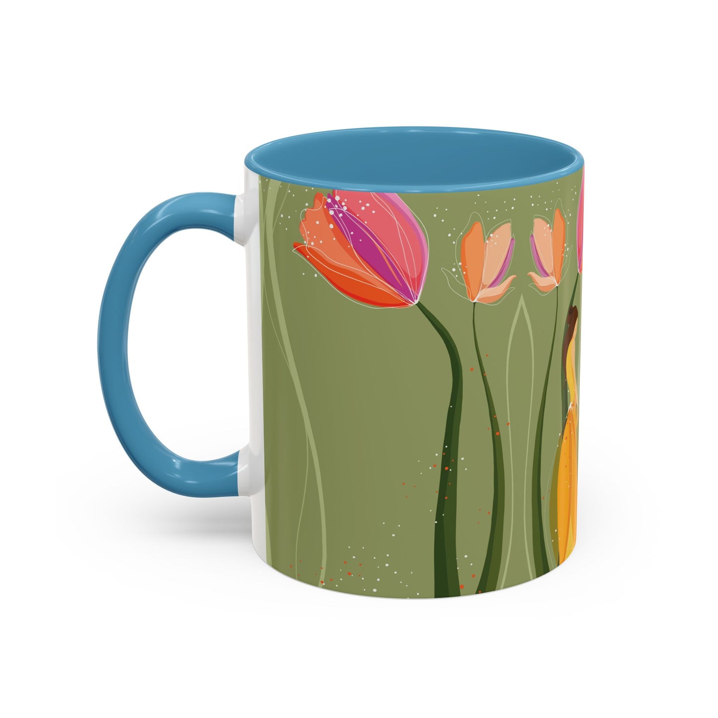 Two-Tone Coffee Mugs, 11oz