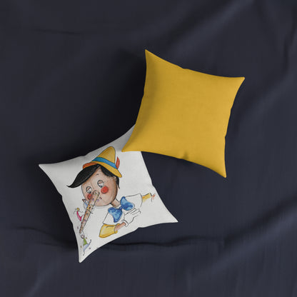 Art Square Pillow 'Pinocchio'