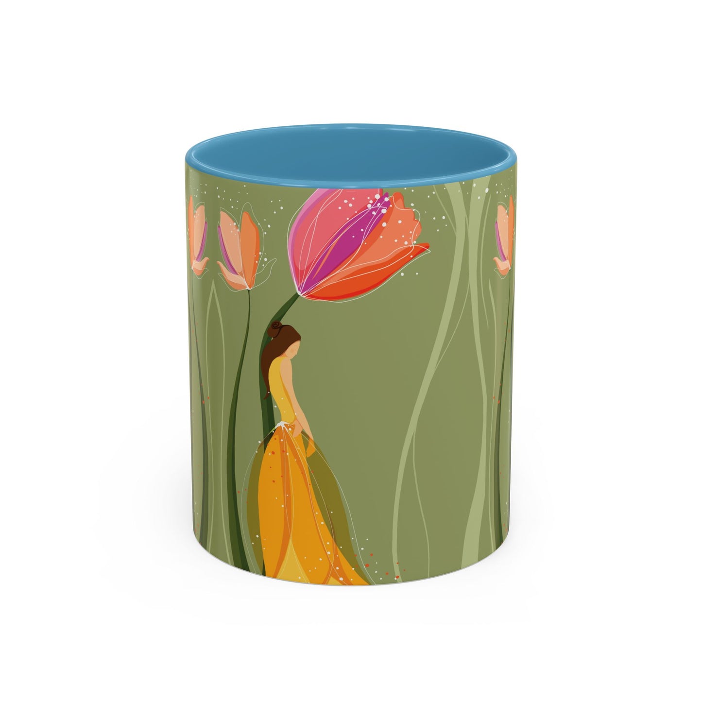 Two-Tone Coffee Mugs, 11oz