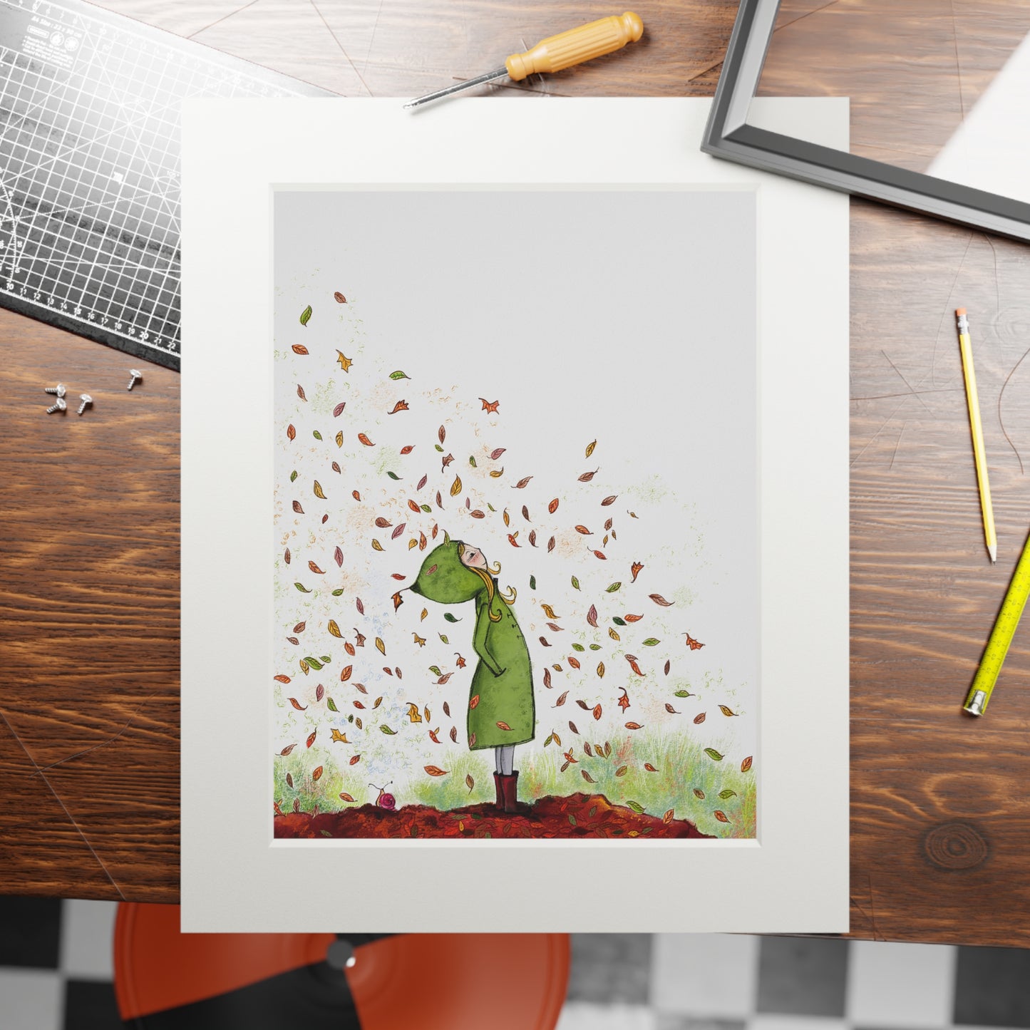 'Autumn' Fine Art Print (Passepartout Frame)