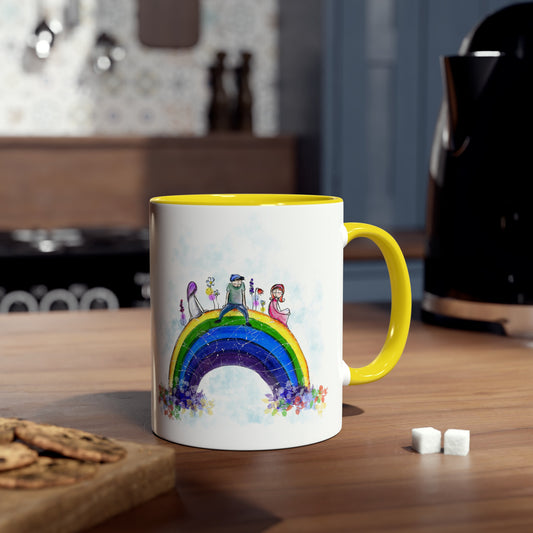 Two-Tone Coffee Mugs, 11oz