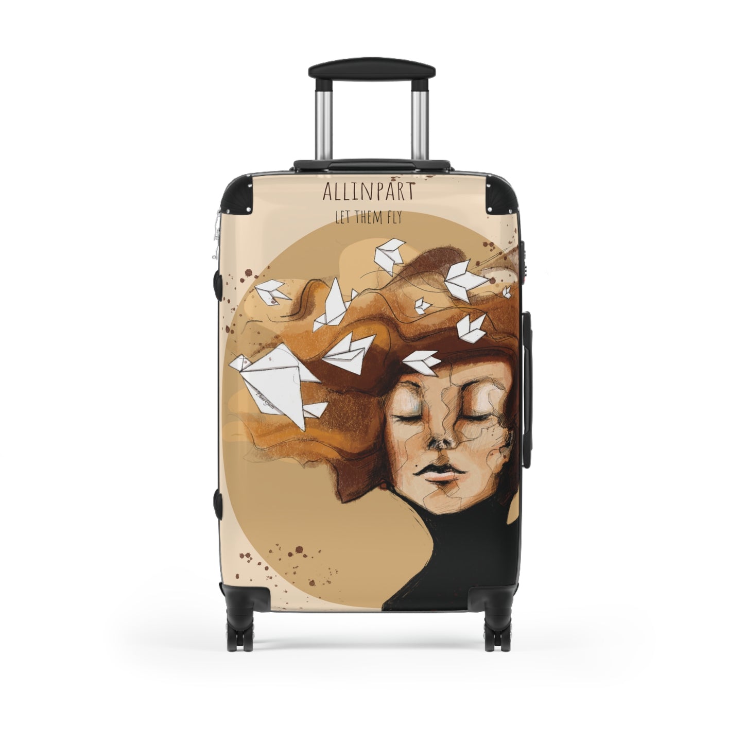 Let Them Fly Suitcase 3 sizes