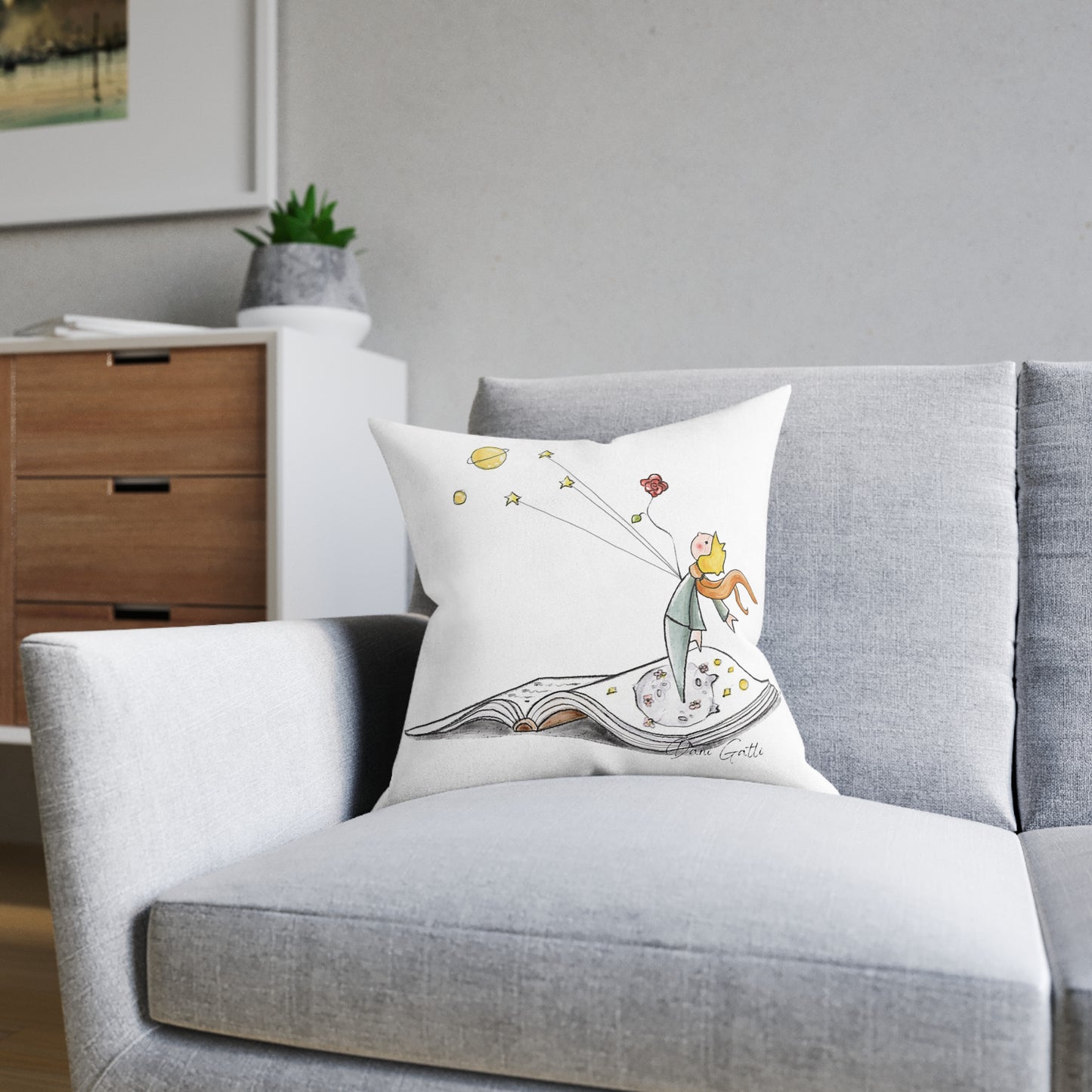 Art Square Pillow 'The Little Prince'