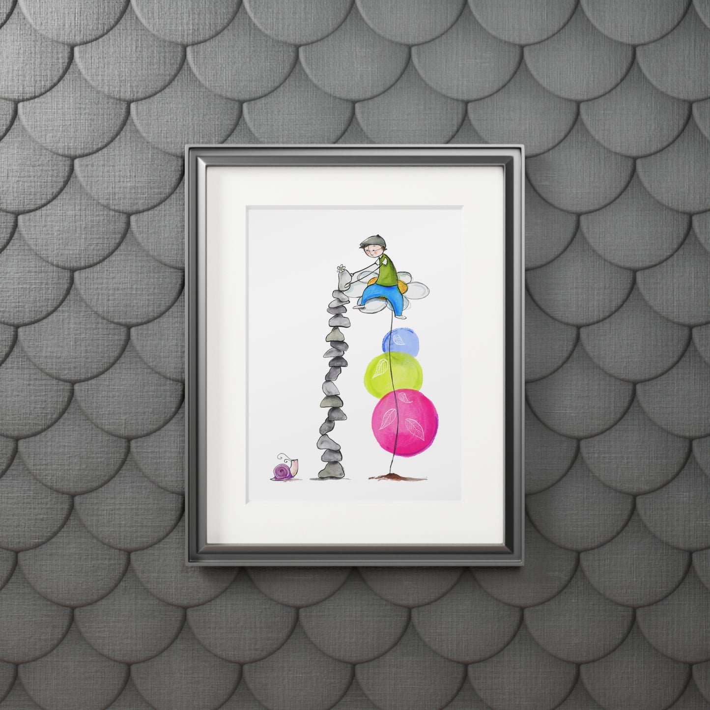 'Ain't No Mountain High Enough' Fine Art Print (Passepartout Frame)