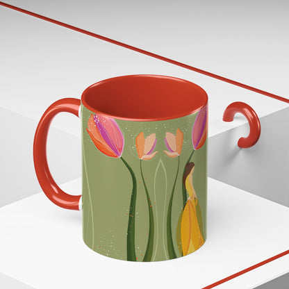 Two-Tone Coffee Mugs, 11oz