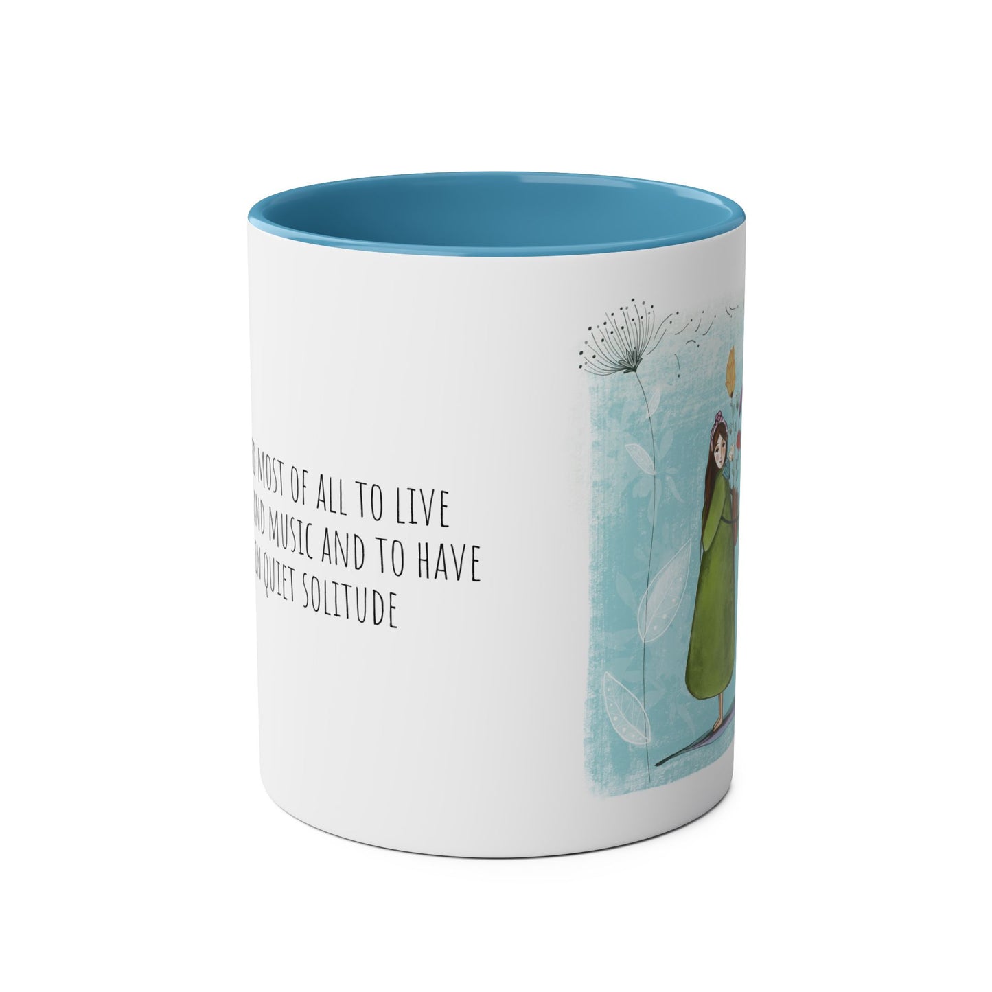 Two-Tone Coffee Mugs, 11oz