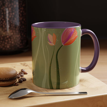 Two-Tone Coffee Mugs, 11oz