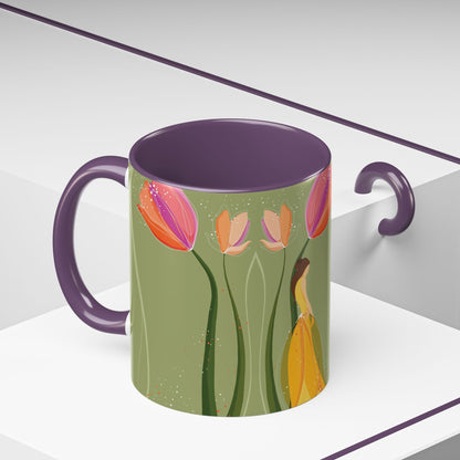 Two-Tone Coffee Mugs, 11oz