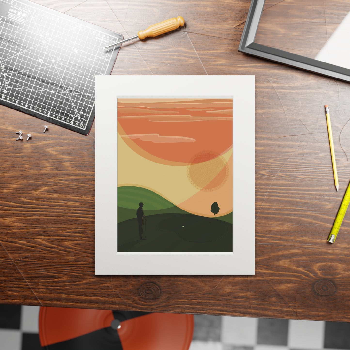 'The Last shot' Fine Art Prints (Passepartout Paper Frame)