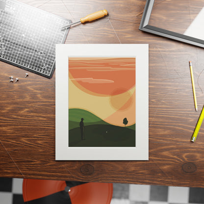 'The Last shot' Fine Art Prints (Passepartout Paper Frame)