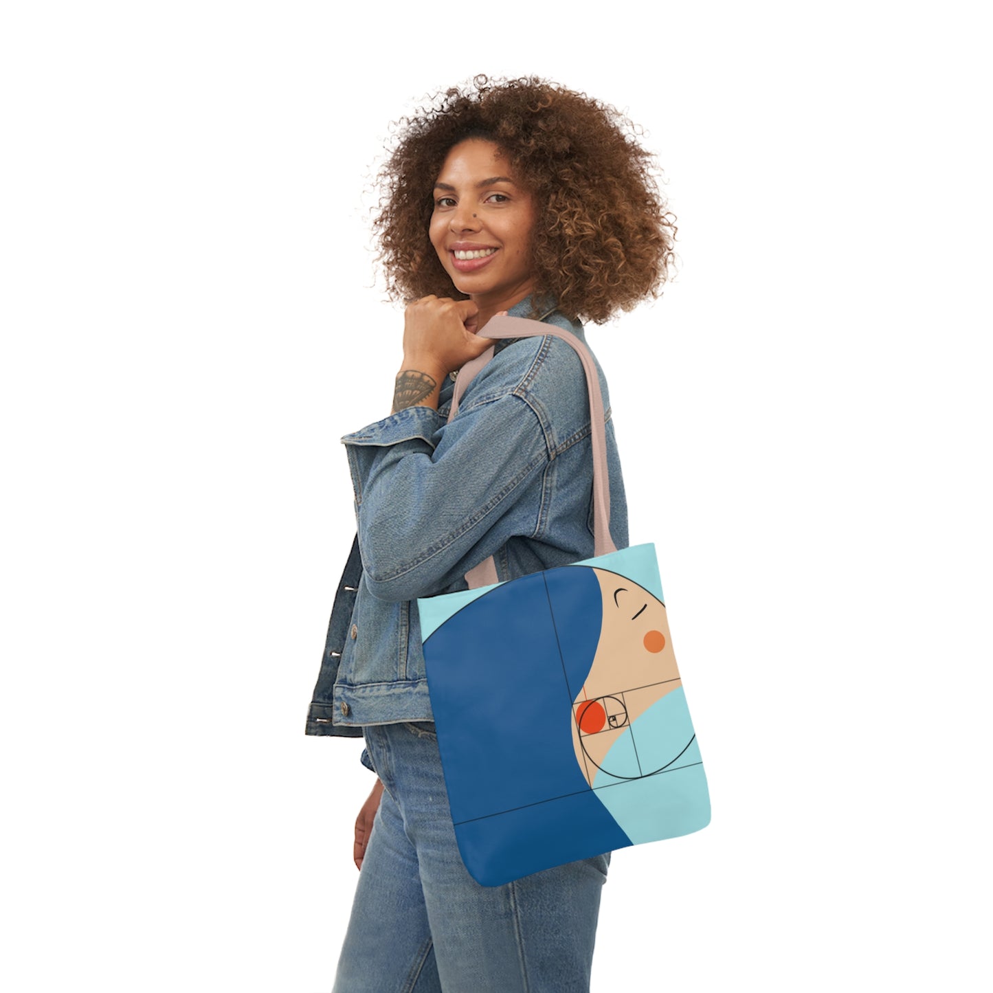 'Golde Ratio' Canvas Tote Bag, 5-Color Straps