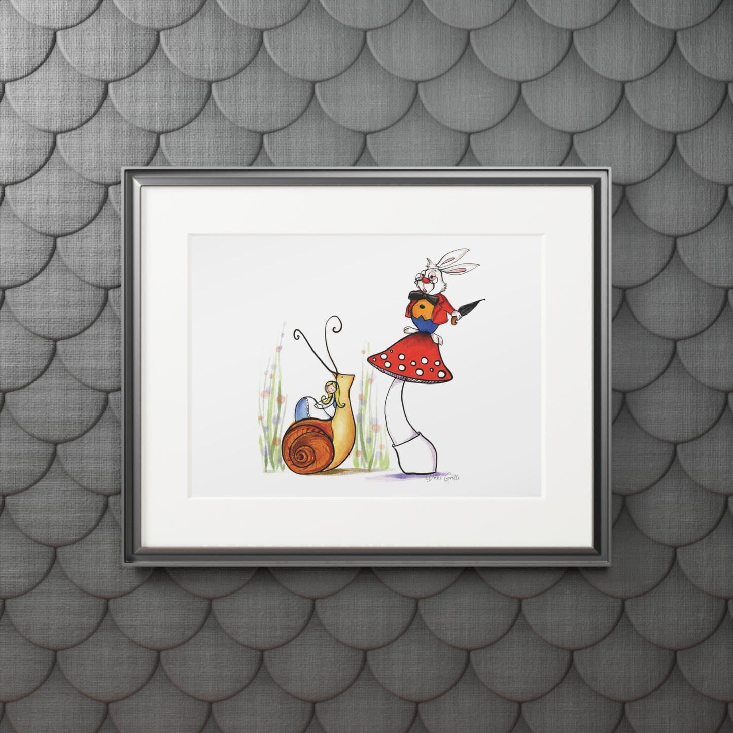 'Alice' Fine Art Print (Passepartout Paper Frame)