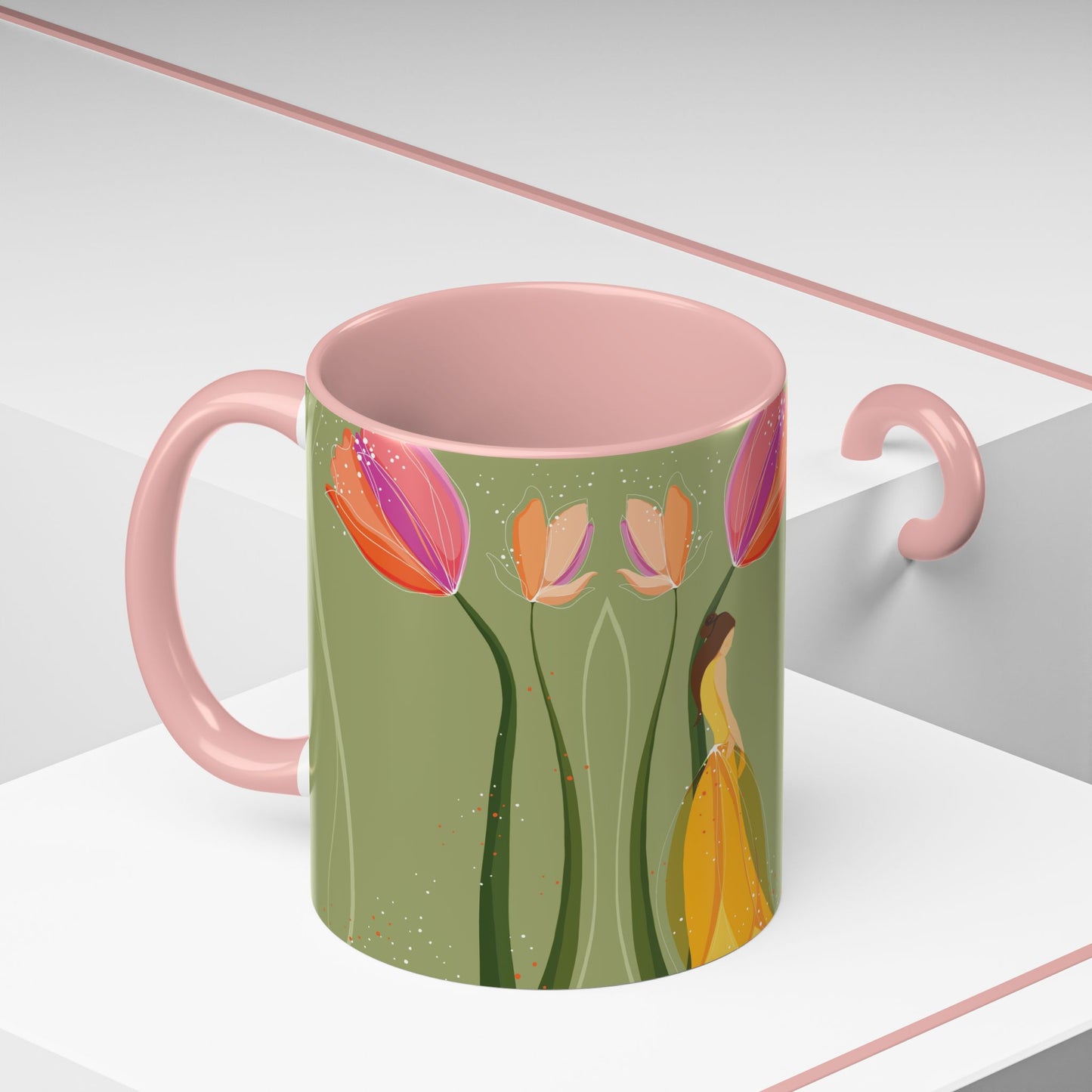 Two-Tone Coffee Mugs, 11oz