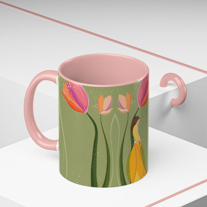 Two-Tone Coffee Mugs, 11oz