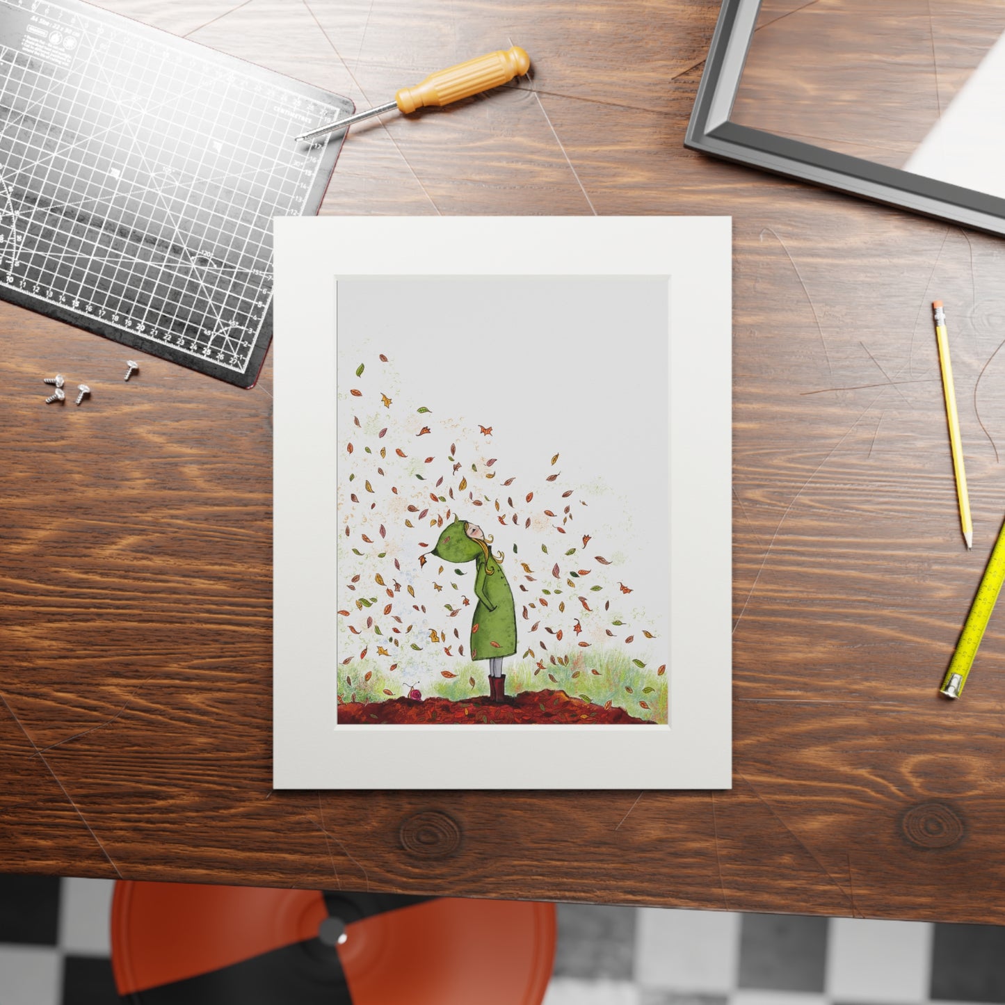 'Autumn' Fine Art Print (Passepartout Frame)