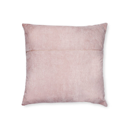 Art Square Pillow - Pink Back 'Up in the Sky Animals'