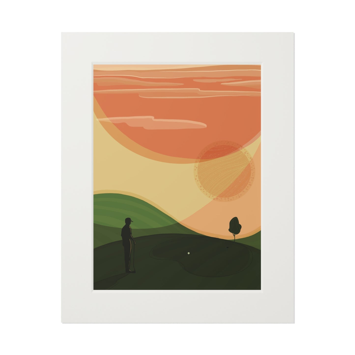 'The Last shot' Fine Art Prints (Passepartout Paper Frame)