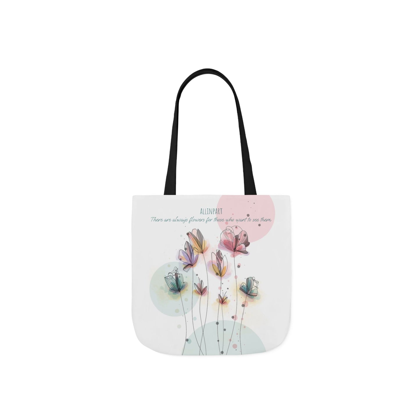 Canvas Tote Bag, 5-Color Straps