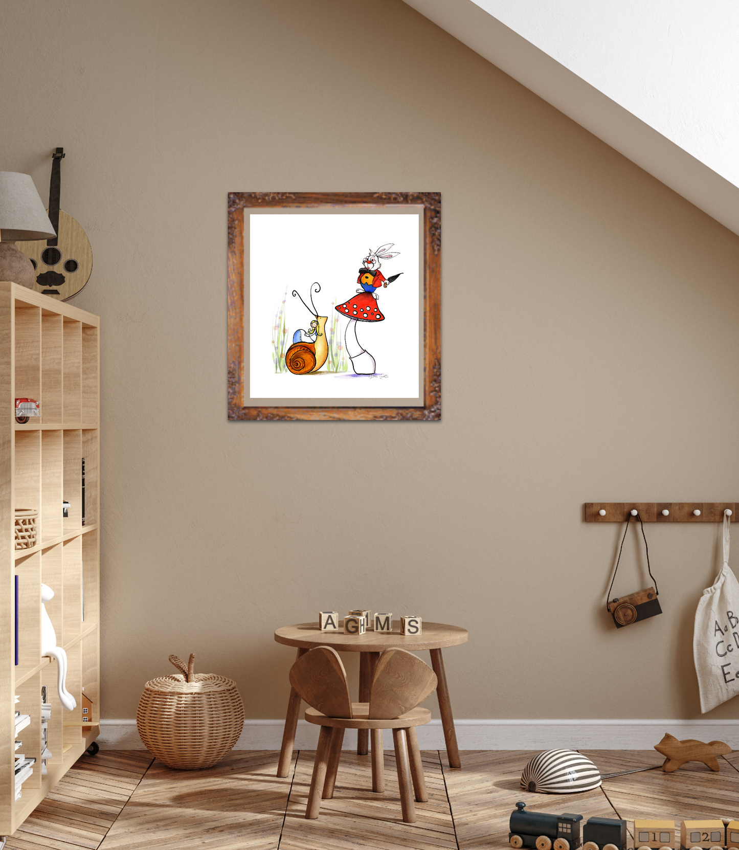 'Alice' Fine Art Print (Passepartout Paper Frame)