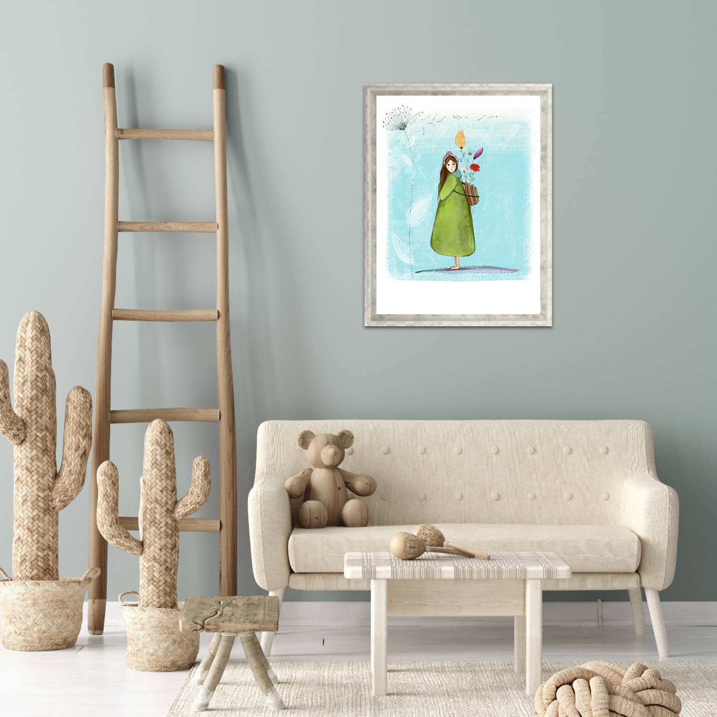 'All I Need' Fine Art Prints (Passepartout Paper Frame)