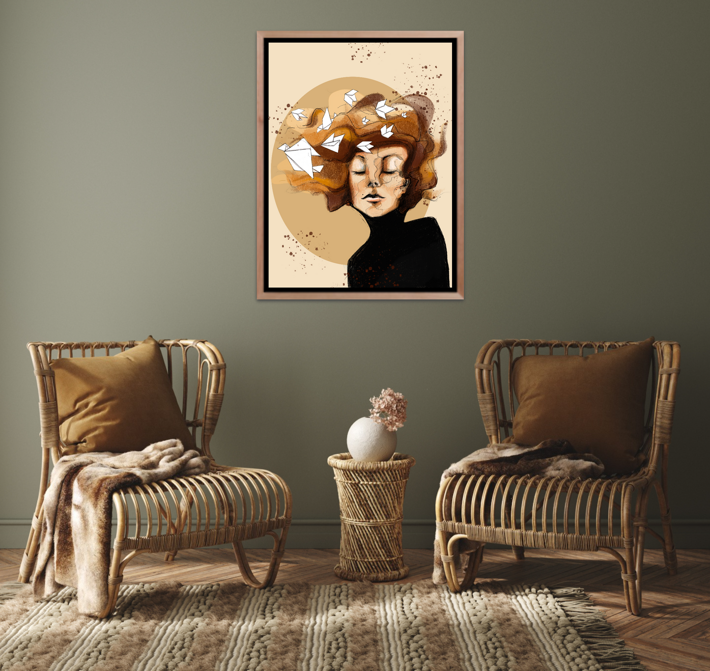 'Let Them Fly' Fine Art Print (Passepartout Frame)