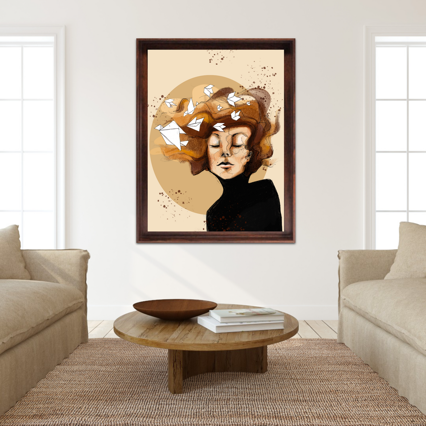 'Let Them Fly' Fine Art Print (Passepartout Frame)