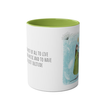 Two-Tone Coffee Mugs, 11oz