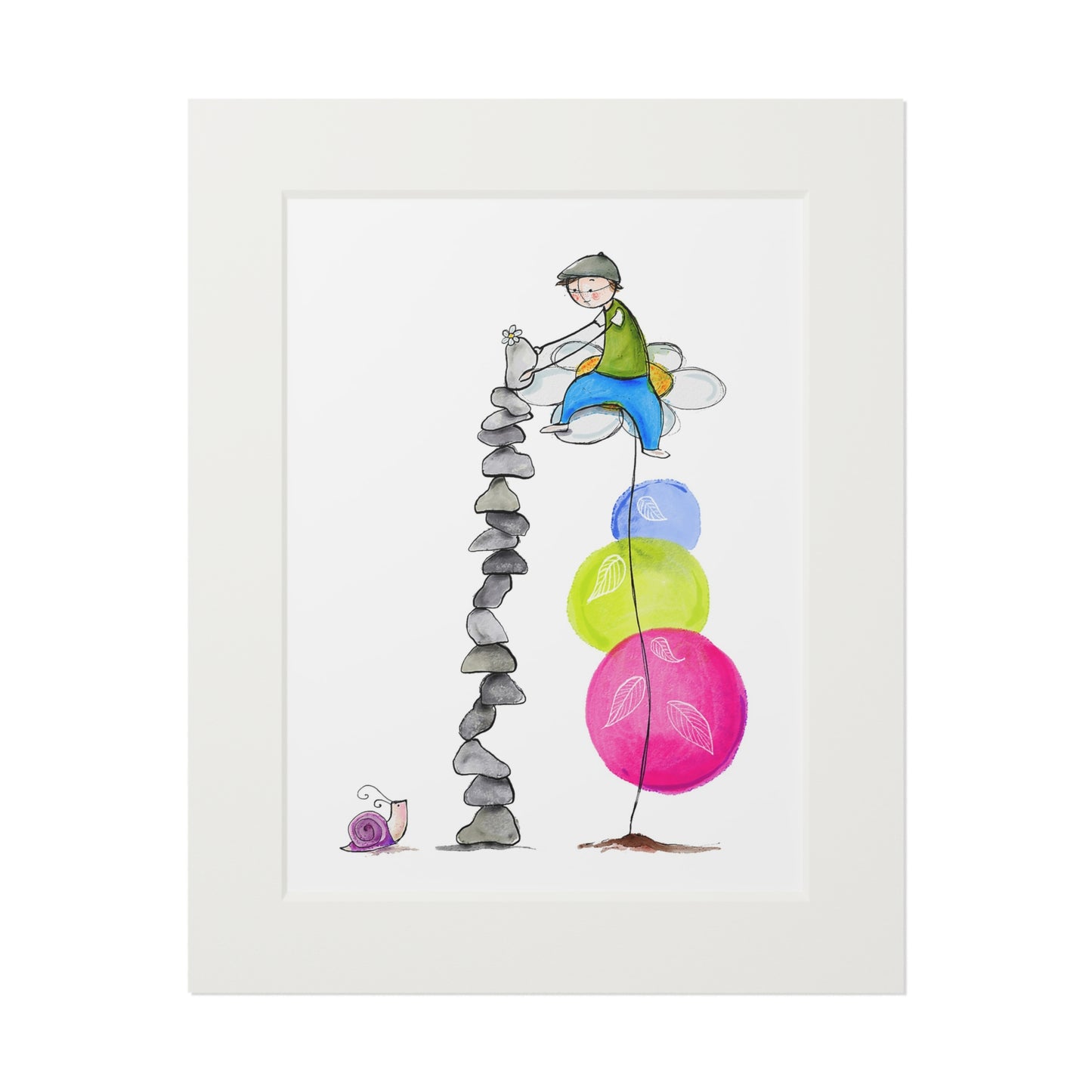 'Ain't No Mountain High Enough' Fine Art Print (Passepartout Frame)