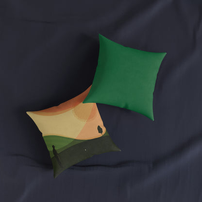 Vintage Golf Art Square Pillow