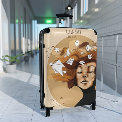 Let Them Fly Suitcase 3 sizes
