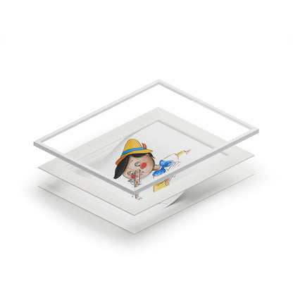 'Pinocchio' Fine Art Print (Passepartout Paper Frame)
