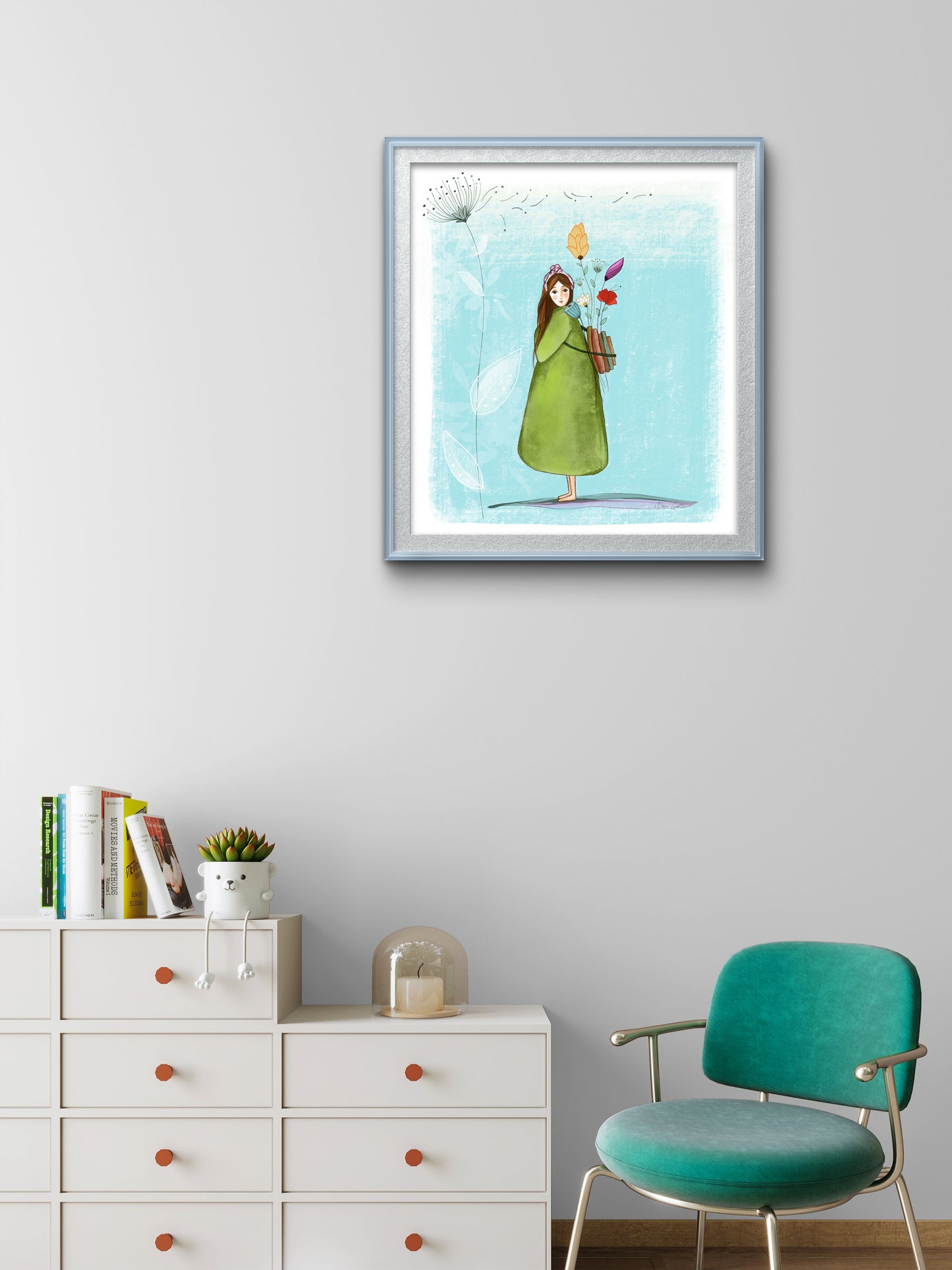'All I Need' Fine Art Prints (Passepartout Paper Frame)