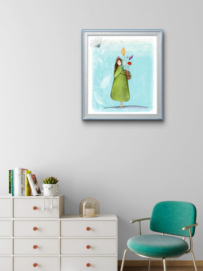 'All I Need' Fine Art Prints (Passepartout Paper Frame)