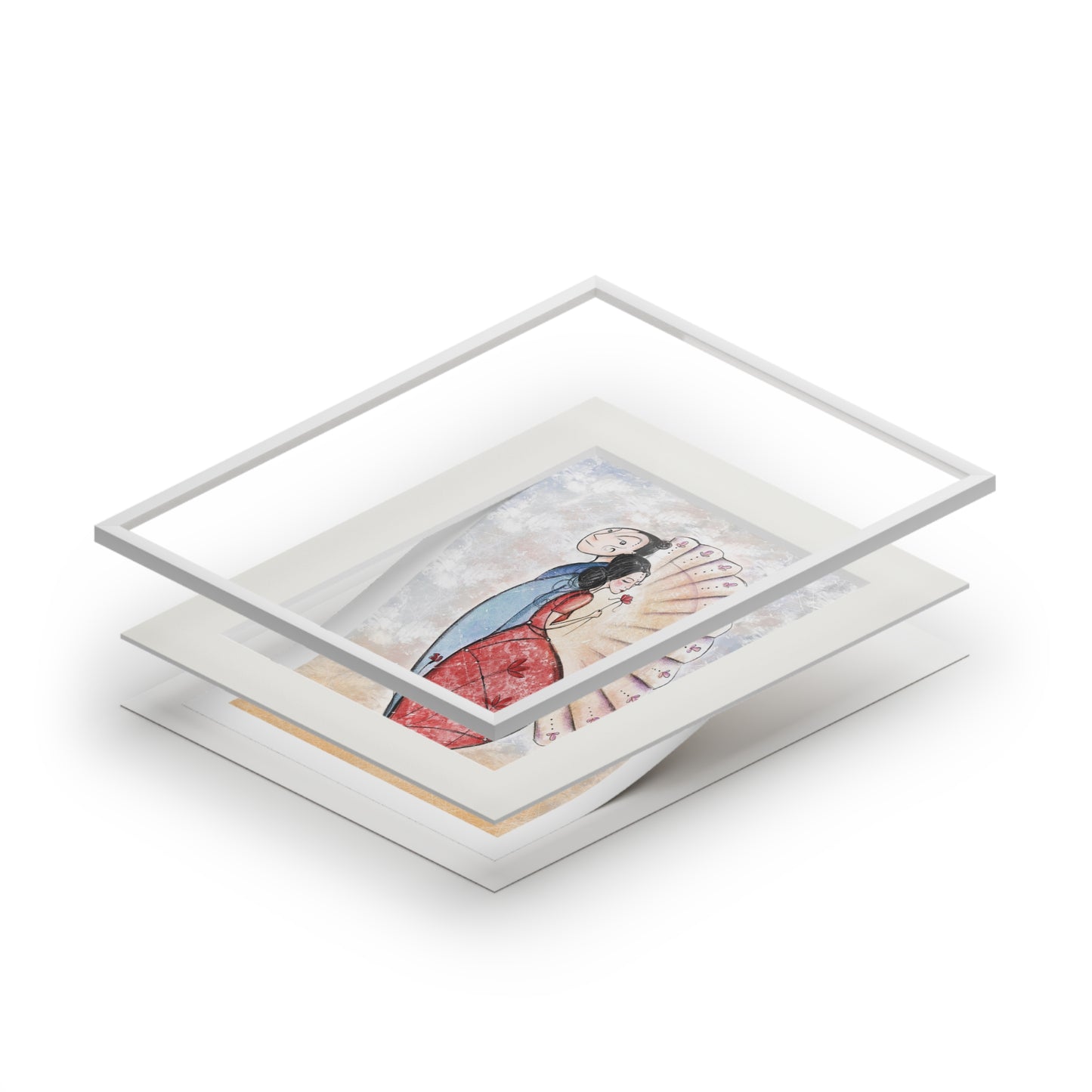 'Little Matrioska' Fine Art Print (Passepartout Paper Frame)