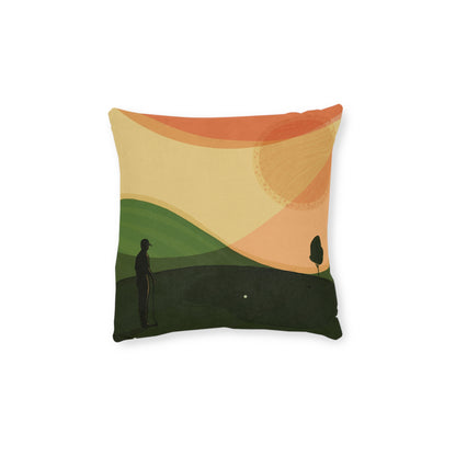 Vintage Golf Art Square Pillow