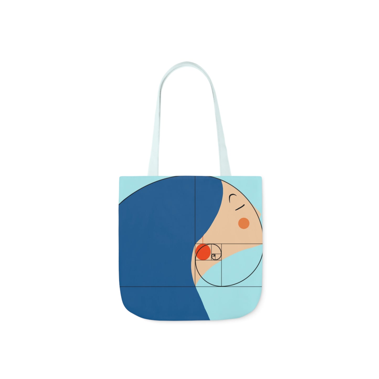 'Golde Ratio' Canvas Tote Bag, 5-Color Straps