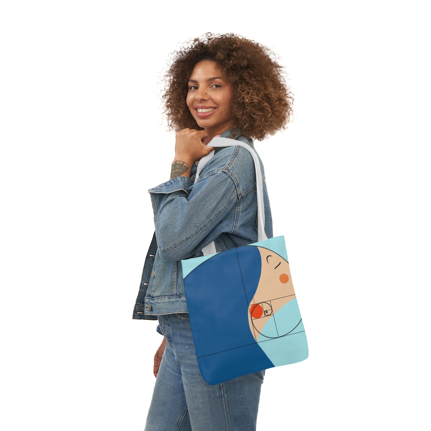 'Golde Ratio' Canvas Tote Bag, 5-Color Straps