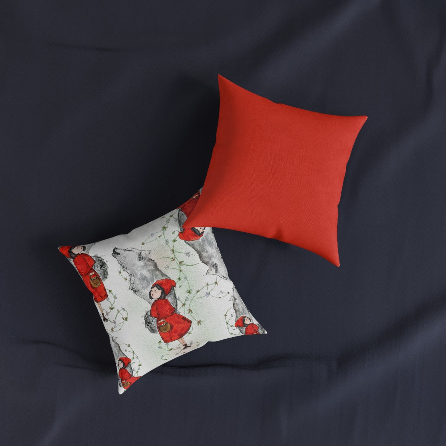 Art Square Pillow 'Little Red Riding Hood'