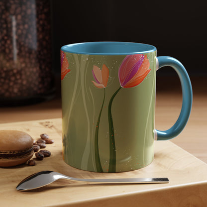 Two-Tone Coffee Mugs, 11oz