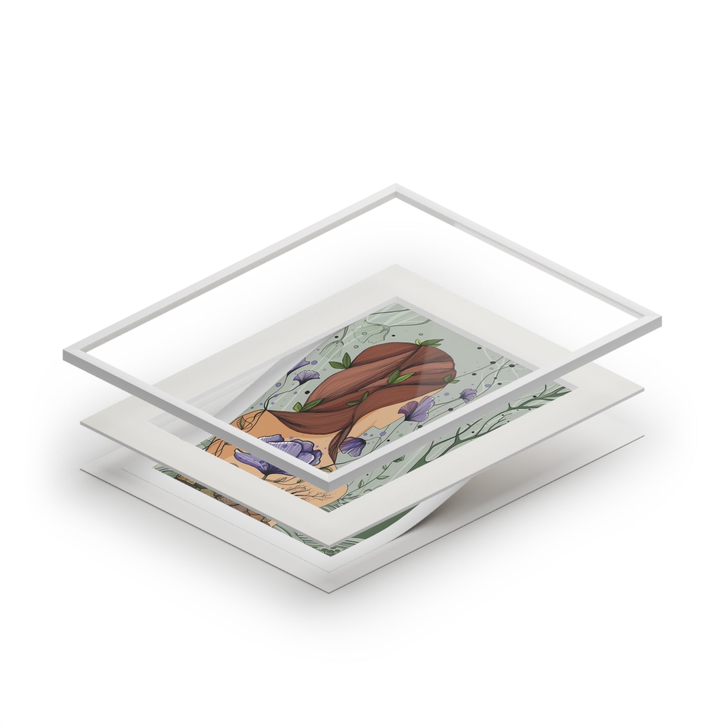 'Without' Fine Art Print (Passepartout Paper Frame)