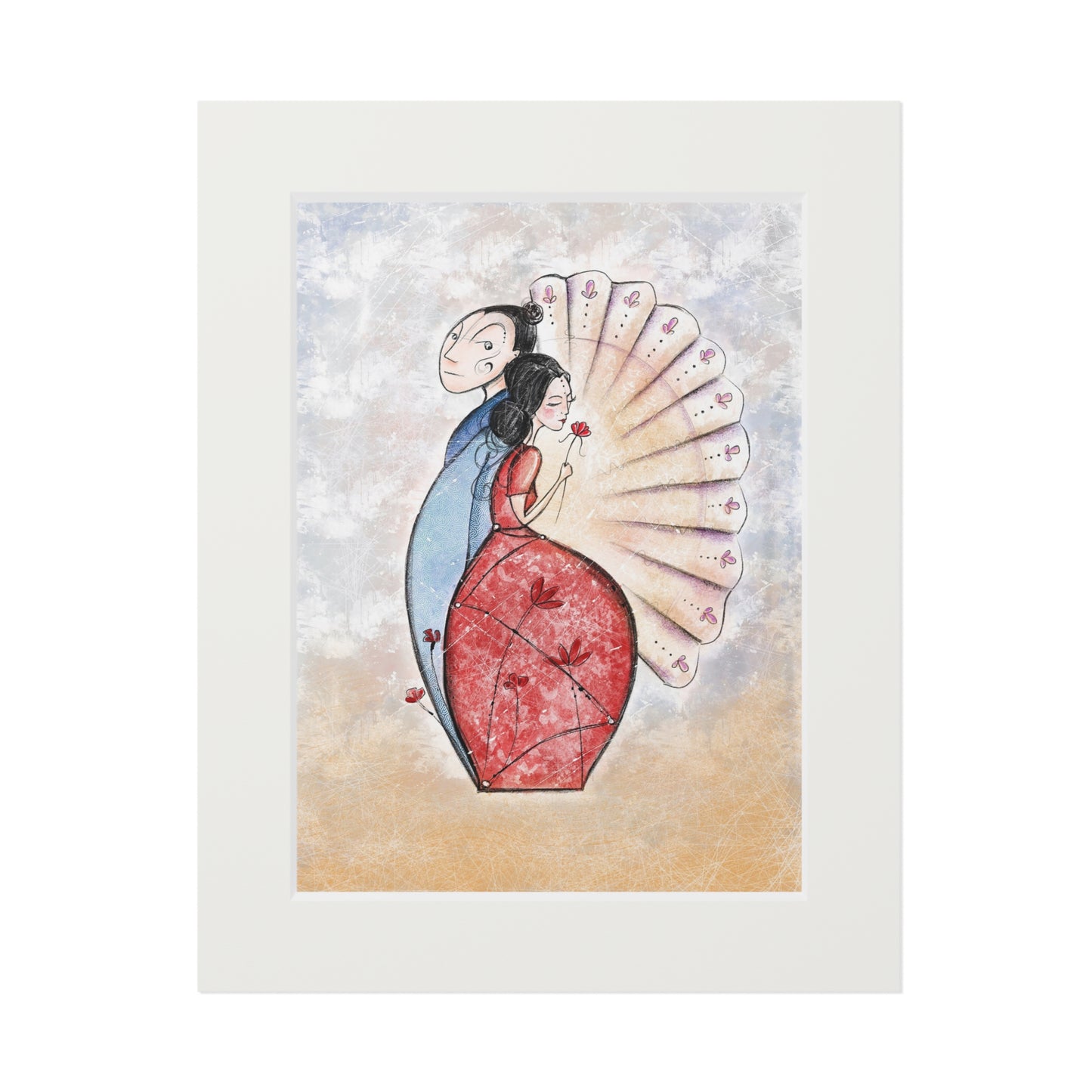 'Little Matrioska' Fine Art Print (Passepartout Paper Frame)