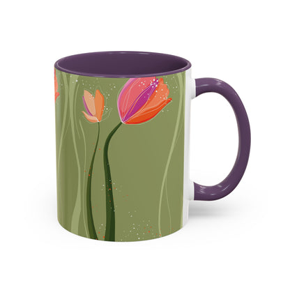 Two-Tone Coffee Mugs, 11oz
