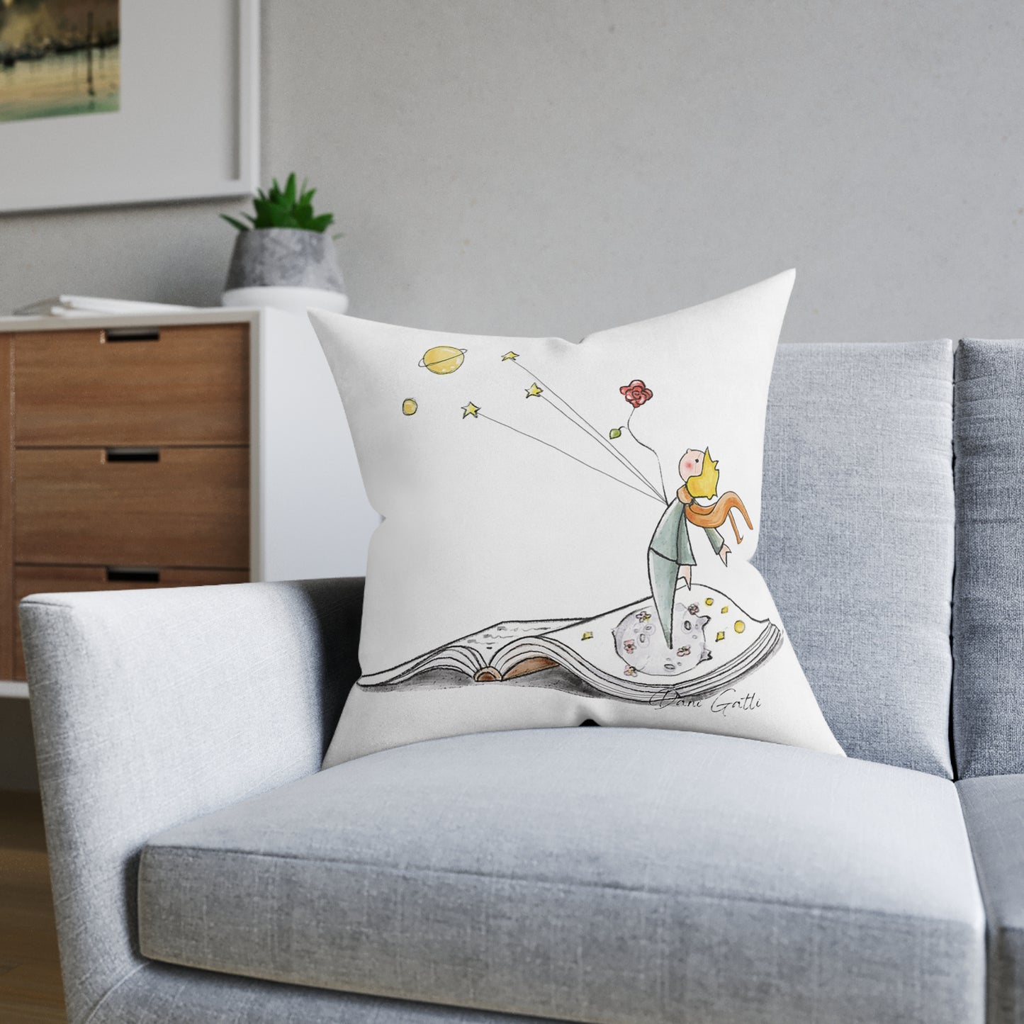 Art Square Pillow 'The Little Prince'