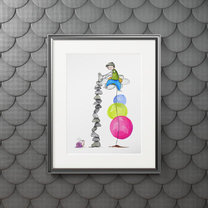 'Ain't No Mountain High Enough' Fine Art Print (Passepartout Frame)