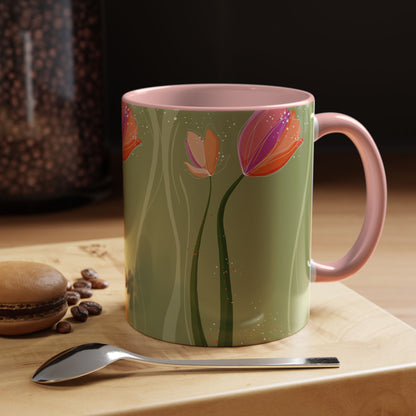 Two-Tone Coffee Mugs, 11oz