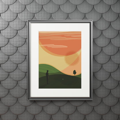'The Last shot' Fine Art Prints (Passepartout Paper Frame)